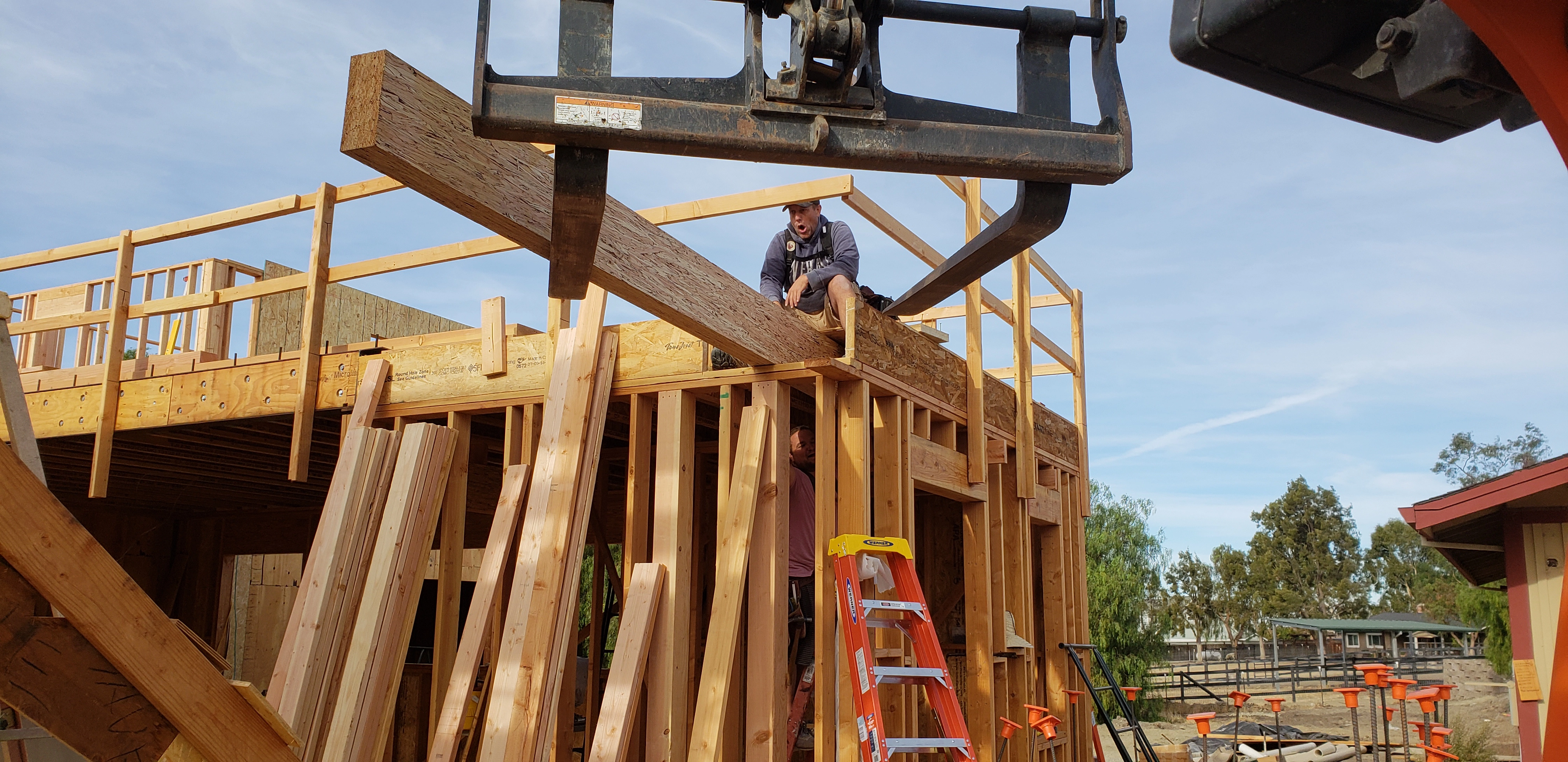 Large home built- framing